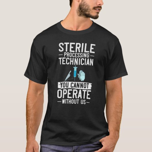 Certificering van steriele verwerkingstechnicus be t-shirt (Voorkant)