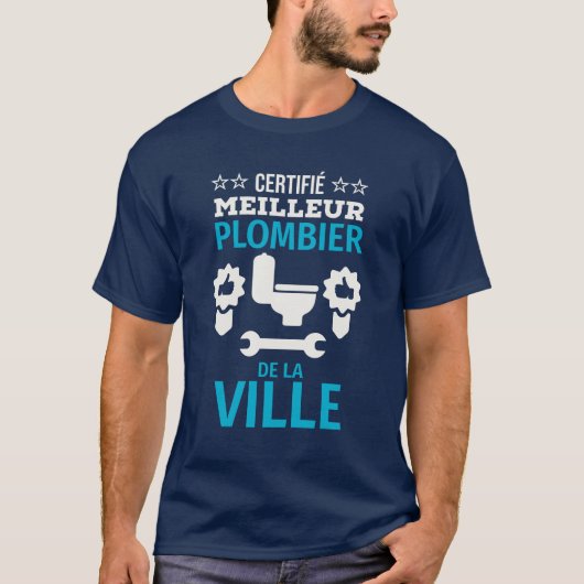 Certifié meilleur diplombier de la ville t-shirt (Voorkant)
