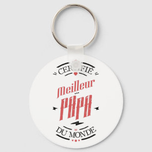 Certifié meilleur papa sleutelhanger