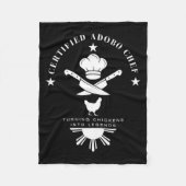 Certified Adobo Chef New Filino Graphics Statement Fleece Deken (Voorkant)