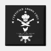 Certified Adobo Chef New Filino Graphics Statement Magneet (Voorkant)