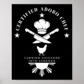 Certified Adobo Chef New Filino Graphics Statement Poster (Voorkant)