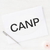 Certified Adult Nurse Practitioner Ovale Sticker (Envelop)