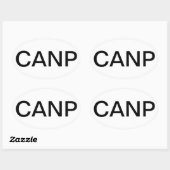 Certified Adult Nurse Practitioner Ovale Sticker (Vel)