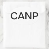 Certified Adult Nurse Practitioner Ovale Sticker (Tas)