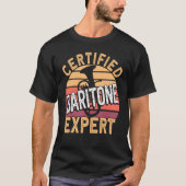 Certified Baritone Expert Horn Euphonium Baritone T-shirt (Voorkant)