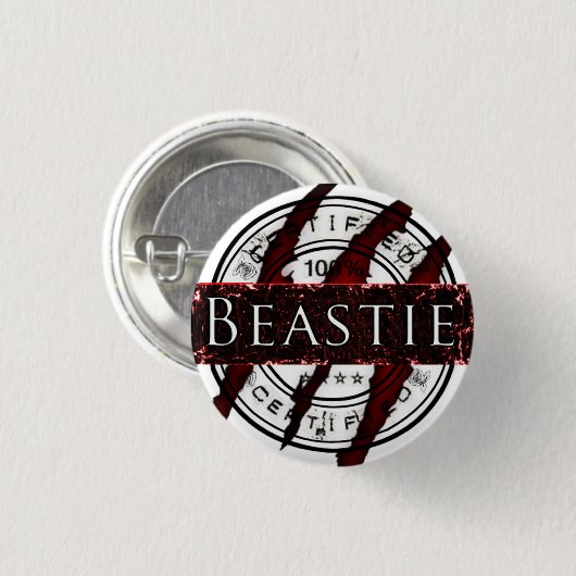 Certified Beastie Button (Voorkant /achterkant)