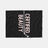Certified Beauty Funny Ice Hockey Slang Wheel Snip Fleece Deken (Voorkant (Horizontaal))