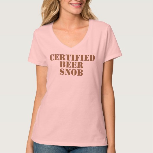 Certified Beer Snob T-shirt (Voorkant)