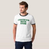 Certified Beer Snob T-shirt (Voorkant volledig)
