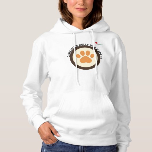 Certified Belly Rub Expert – Funny Dog Lover Hoodie (Voorkant)