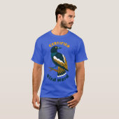 Certified Bird Nerd Achtertuin Vogels kijken grapp T-shirt (Voorkant volledig)