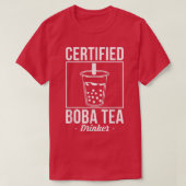Certified Boba Tea Drinker Bubble Tea T-shirt (Design voorkant)
