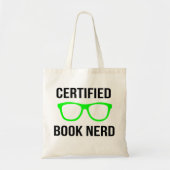 Certified Book Nerd Canvas tas (Voorkant)