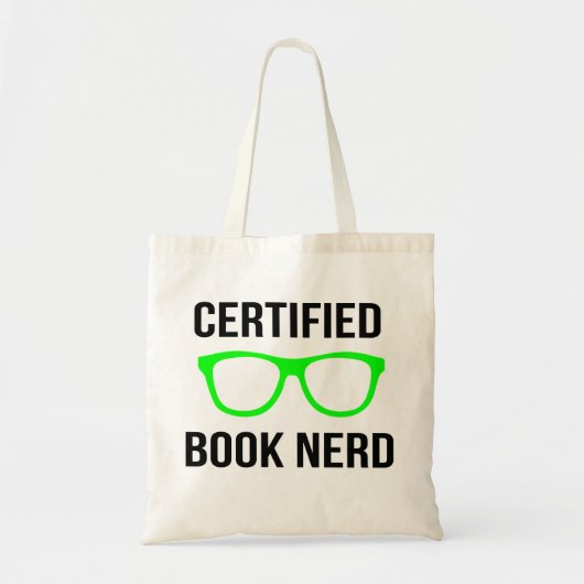 Certified Book Nerd Canvas tas (Voorkant)