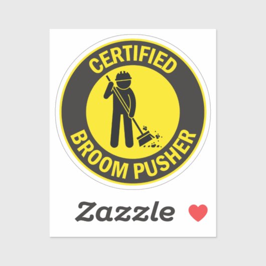 Certified Broom Pusher Sticker (Vel)