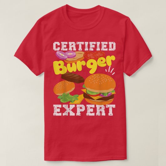 Certified Burger Epert Cheeseburger T-shirt (Design voorkant)
