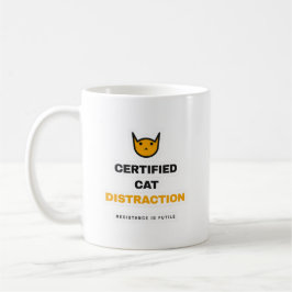 Certified Cat Distraction Funny Cat Mug Koffiemok