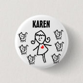 Certified Cat Lady Ronde Button 3,2 Cm (Voorkant)