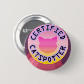 Certified Catspotter Ronde Button 5,7 Cm (Voorkant /achterkant)