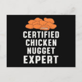 Certified Chicken Nugget Expert Chickens Fun Gift Briefkaart (Voorkant)