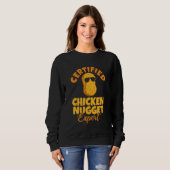 Certified Chicken Nugget Expert Cute Fast Food Fun Trui (Voorkant volledig)