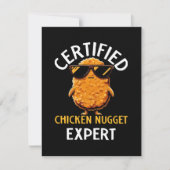 Certified Chicken Nugget Expert Feestdagenkaart (Voorkant)