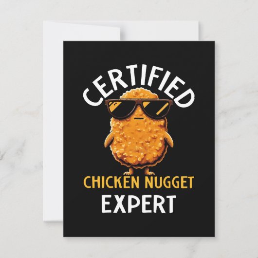 Certified Chicken Nugget Expert Feestdagenkaart (Voorkant)