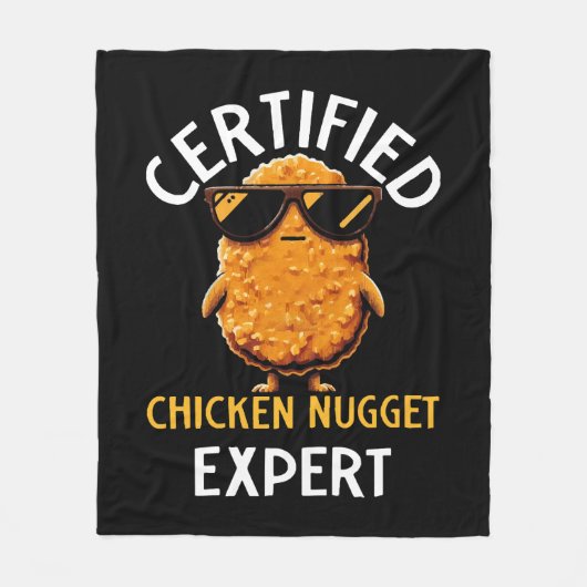Certified Chicken Nugget Expert Fleece Deken (Voorkant)