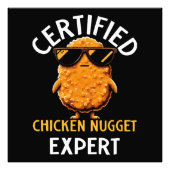 Certified Chicken Nugget Expert Foto Afdruk (Voorkant)