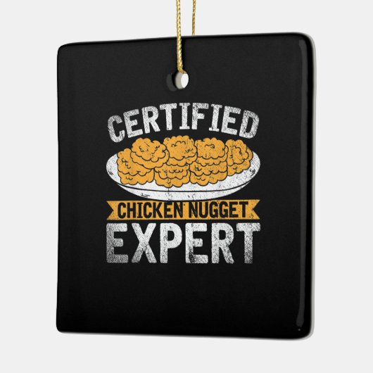 Certified Chicken Nugget Expert| Funny Chicken Keramisch Ornament (Links)