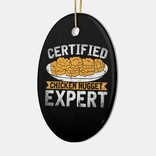 Certified Chicken Nugget Expert| Funny Chicken Keramisch Ornament (Links)