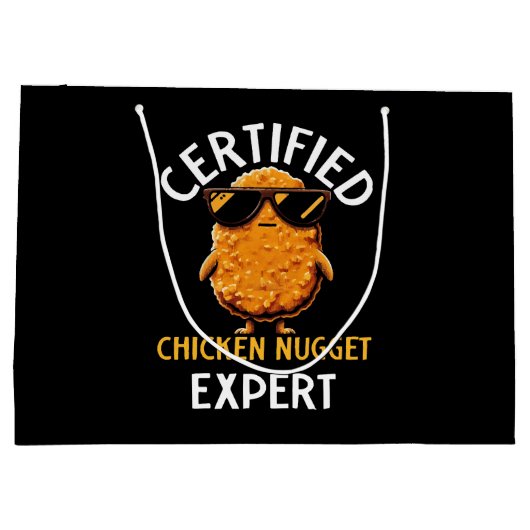Certified Chicken Nugget Expert Groot Cadeauzakje (Achterkant)