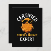 Certified Chicken Nugget Expert Informatiekaartje (Voorkant / Achterkant)