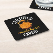 Certified Chicken Nugget Expert Kartonnen Onderzetters (Schuin)