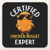 Certified Chicken Nugget Expert Kartonnen Onderzetters (Voorkant)