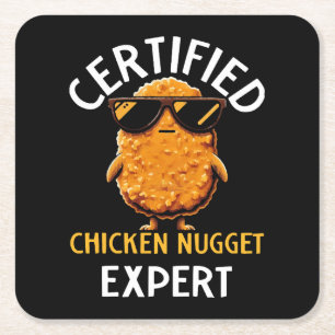 Certified Chicken Nugget Expert Kartonnen Onderzetters