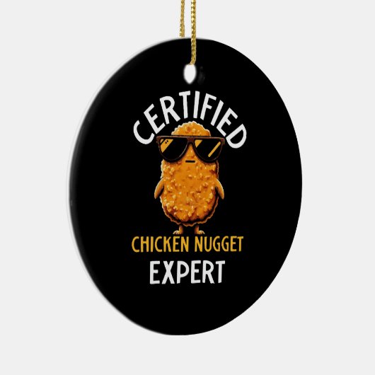 Certified Chicken Nugget Expert Keramisch Ornament (Rechts)