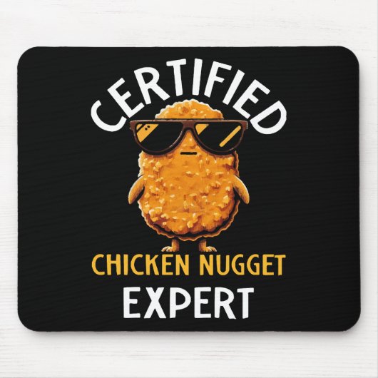 Certified Chicken Nugget Expert Muismat (Voorkant)