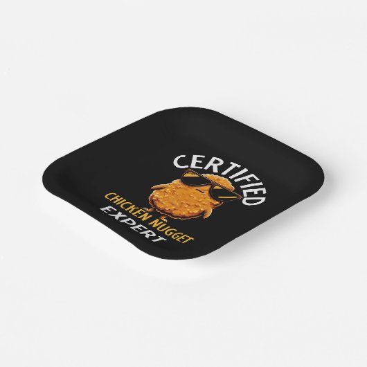Certified Chicken Nugget Expert Papieren Bordje (Gebogen)