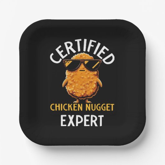 Certified Chicken Nugget Expert Papieren Bordje (Voorkant)