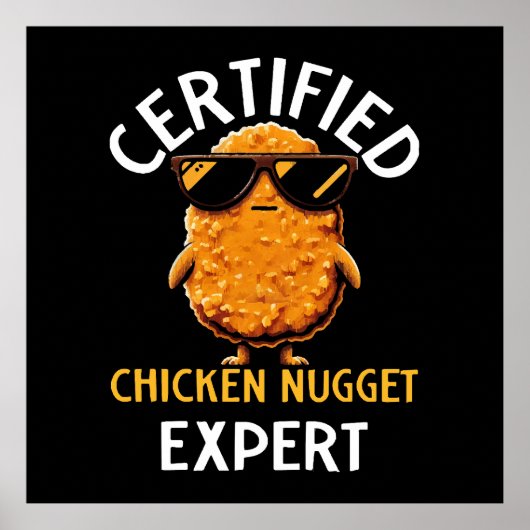 Certified Chicken Nugget Expert Poster (Voorkant)