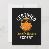 Certified Chicken Nugget Expert RSVP Kaartje (Voorkant)