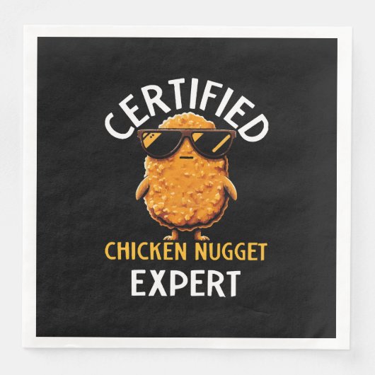 Certified Chicken Nugget Expert Servet (Voorkant)