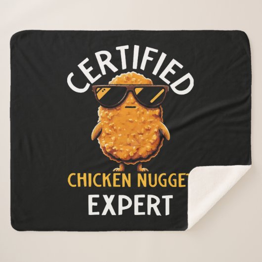 Certified Chicken Nugget Expert Sherpa Deken (Voorkant (horizontaal))