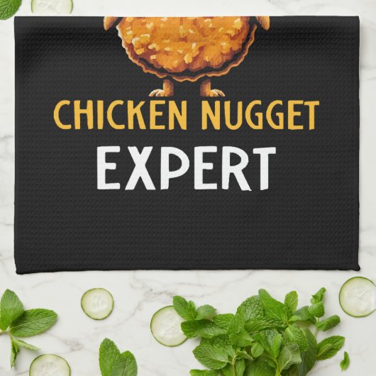 Certified Chicken Nugget Expert Theedoek (Gevouwen)