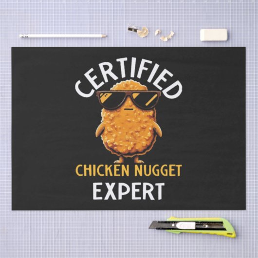Certified Chicken Nugget Expert Tissuepapier (Craft)