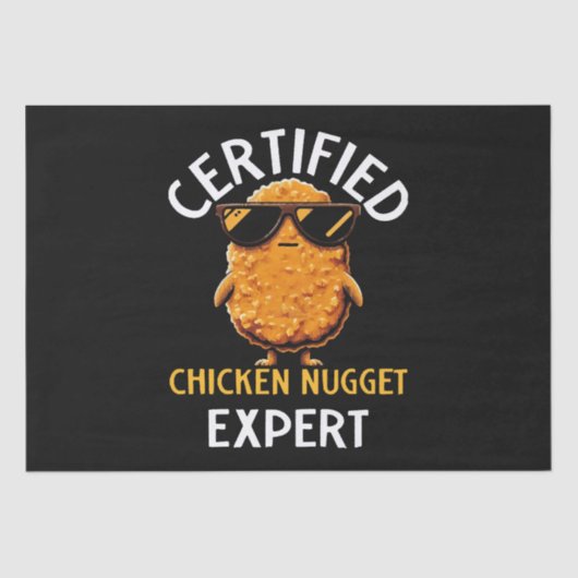 Certified Chicken Nugget Expert Tissuepapier (Voorkant)