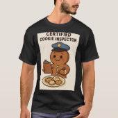 Certified Cookie Inspector Gingerbread T-shirt (Voorkant)