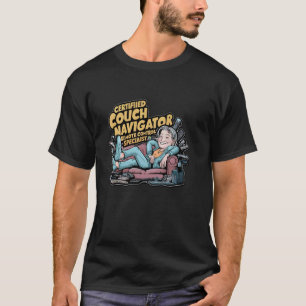 Certified Couch Navigator Remote Control Specialis T-shirt